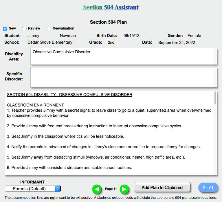 Section 504 Assistant section-504-assistant
